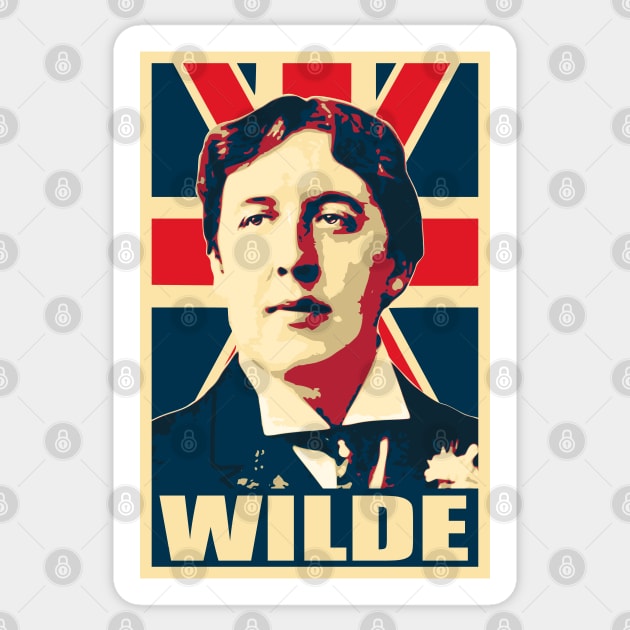 Oscar Wilde America Sticker by Nerd_art